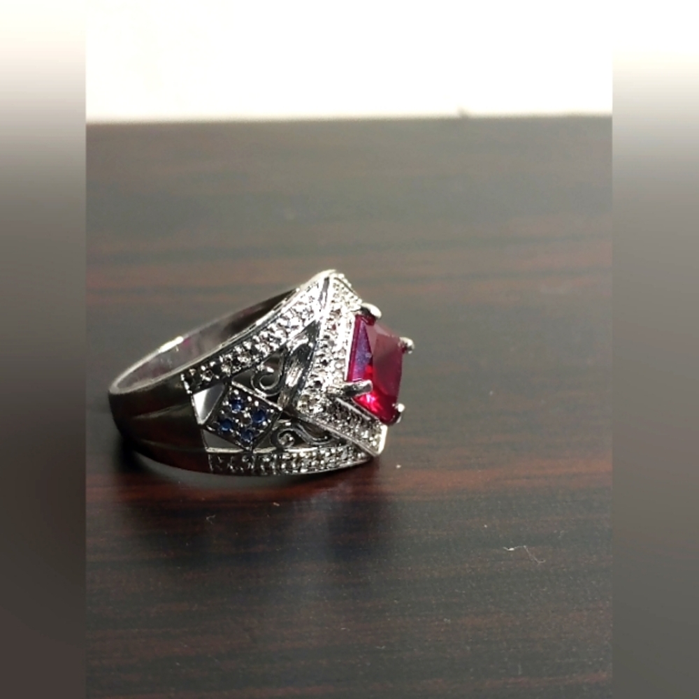Ross Simon Vintage 925 Silver & Gemstone Ring - Picture 2 of 5